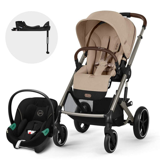 Cybex Coches Travel System Travel System coche Balios S Lux 3.0 TPE Almond Beige + Aton S2 - Cybex CBX74655629178090