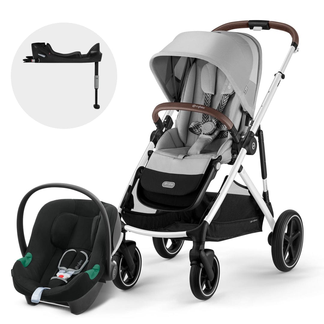 Cybex Coches Travel System Travel System coche de paseo gazelle S SLV lava grey+ Aton B2 + Base CBX69471229676653