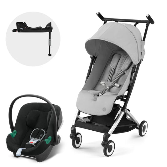 Cybex Coches Travel System Travel System Coche Libelle Fog Grey + Aton B2 + Base CBX72183262765350