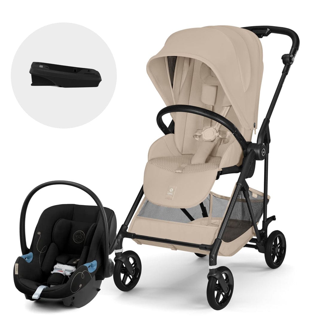 Cybex Coches Travel System Travel System Coche Melio Carbon AB + Aton G + Base - Cybex CBX76962551504635
