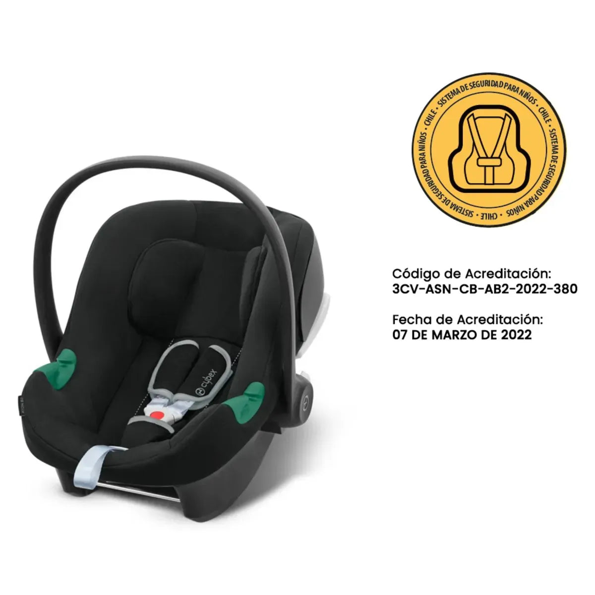 Cybex Coches Travel System Travel System Coche Melio Carbon MB + Aton B2 + Base - Cybex CBX76962428554076
