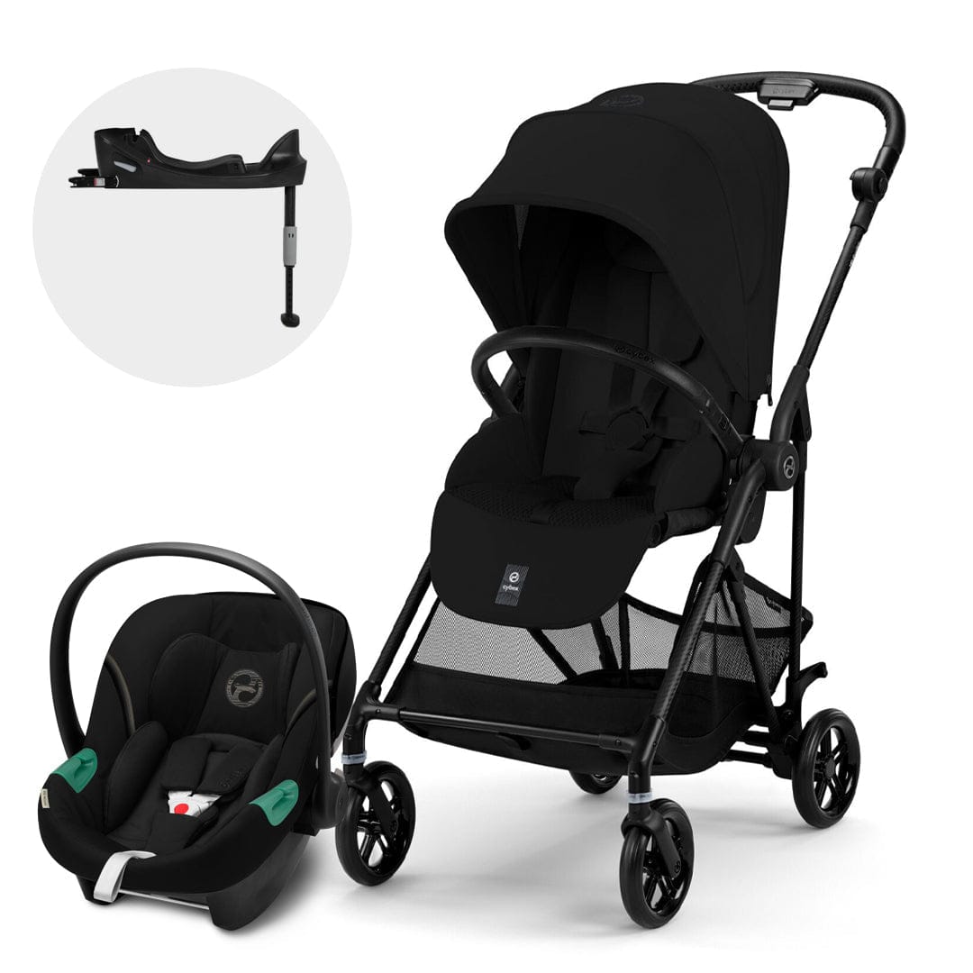 Cybex Coches Travel System Travel System Coche Melio Carbon MB + Aton S2 + Base - Cybex CBX76962450730267