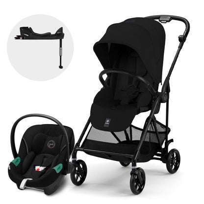 Cybex Coches Travel System Travel System Coche Melio Carbon MB + Aton S2 + Base - Cybex CBX76962450730267