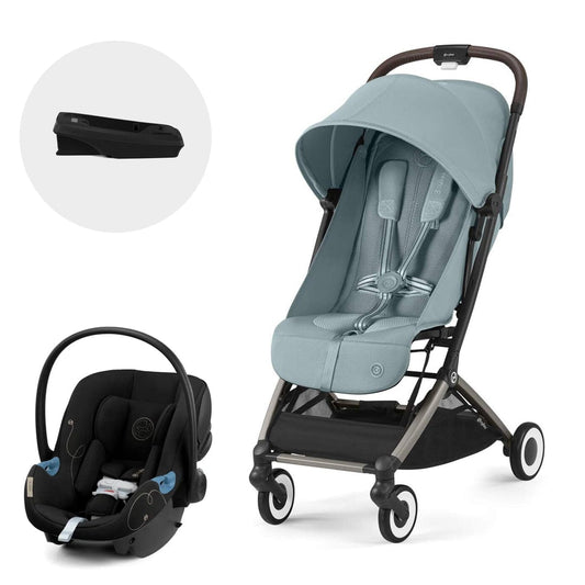 Cybex Coches Travel System Travel system coche Orfeo TPE stormy blue + Aton G + Base CBX72479195824142
