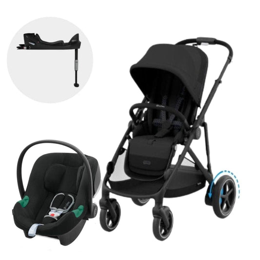 Cybex Coches Travel System Travel System e-Gazelle S BLK Moon Black + Aton B2 + Base - Cybex CBX75131335956583