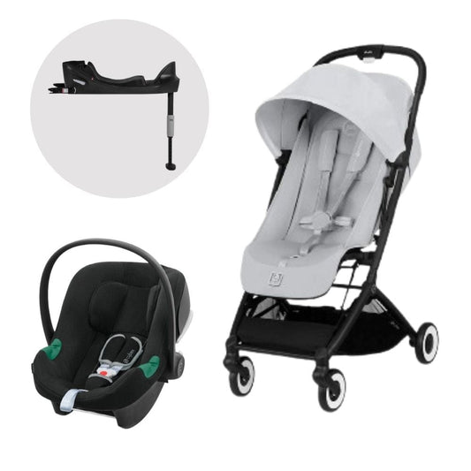Cybex Coches Travel System Travel System Orfeo BLK FG + Aton B2 + Base - Cybex CBX74655521483170