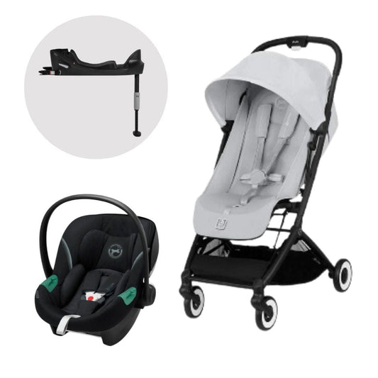 Cybex Coches Travel System Travel System Orfeo BLK FG + Aton S2 + Base - Cybex CBX74655535630932