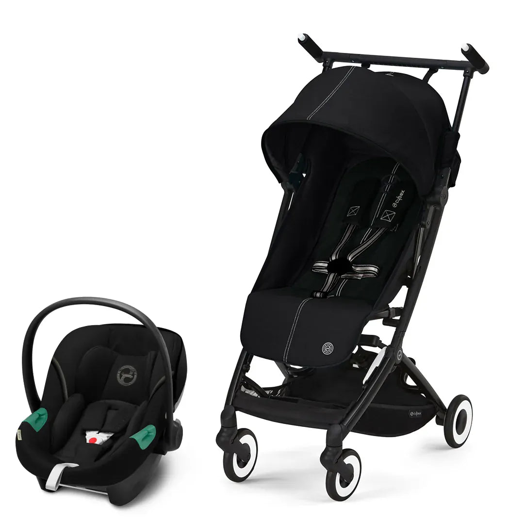 Cybex Coches Travel System TrTravel System Coche Libelle + Silla Nido Aton S2 Moon Black | Cybex CBX522003719