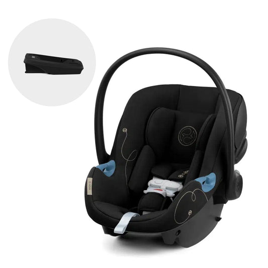 Cybex Seguridad Silla de bebes para Auto Nido Aton G US + Base G Moon Black CBX522001441