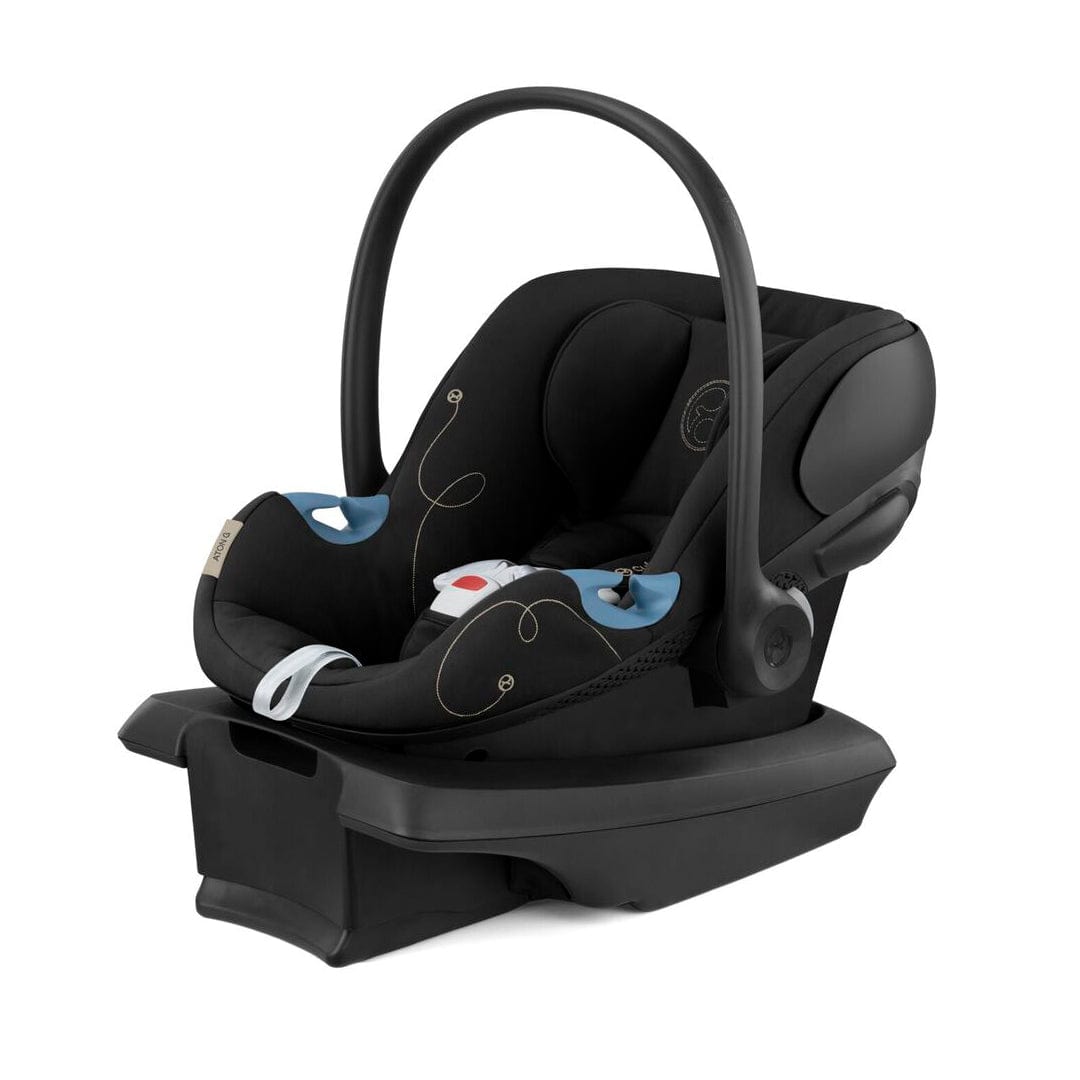 Cybex Seguridad Silla de bebes para Auto Nido Aton G US + Base G Moon Black CBX522001441