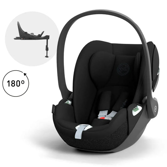 Cybex Silla de auto huevito Silla de auto nido Cloud T + Base T  i-Size Sepia Black PLUS - Cybex CBX523000345