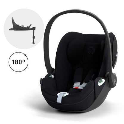 Cybex Silla de auto huevito Silla de auto nido Cloud T + Base T Sepia Black - Cybex CBX523000339