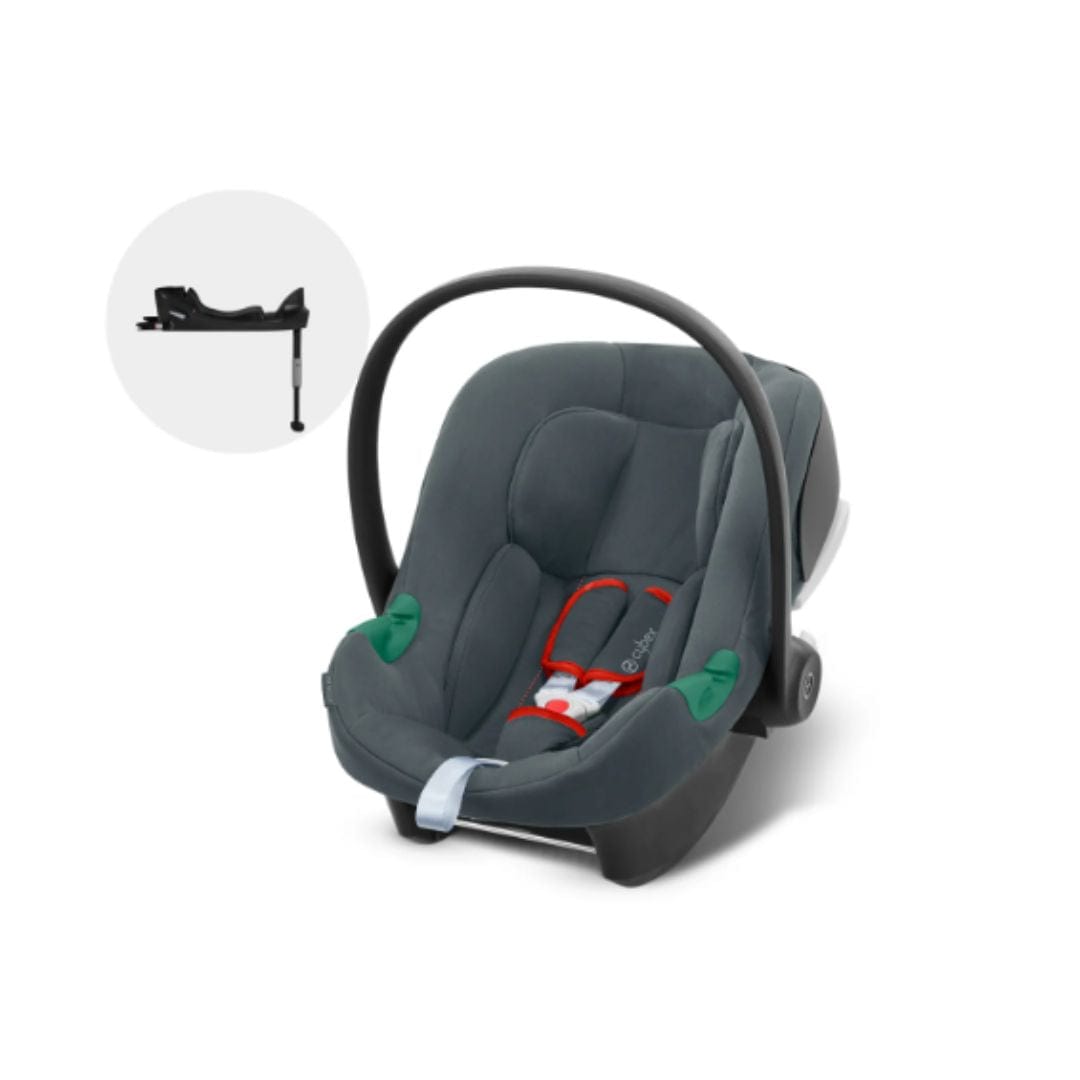 Cybex Silla de auto huevito Silla de bebes para Auto Nido Aton B2 + Base one / steel grey CBX521003593