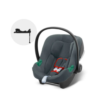Cybex Silla de auto huevito Silla de bebes para Auto Nido Aton B2 + Base one / steel grey CBX521003593