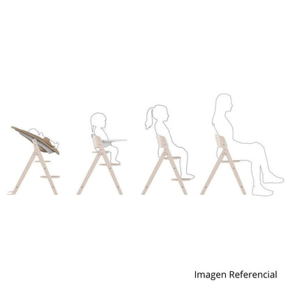 Cybex Sillas de comer Silla de comer evolutiva Click & Fold 3 en 1 All Natural Dark - Cybex Gold CBX525000963