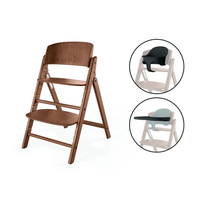 Cybex Sillas de comer Silla de comer evolutiva Click & Fold 3 en 1 All Natural Dark - Cybex Gold CBX525000963