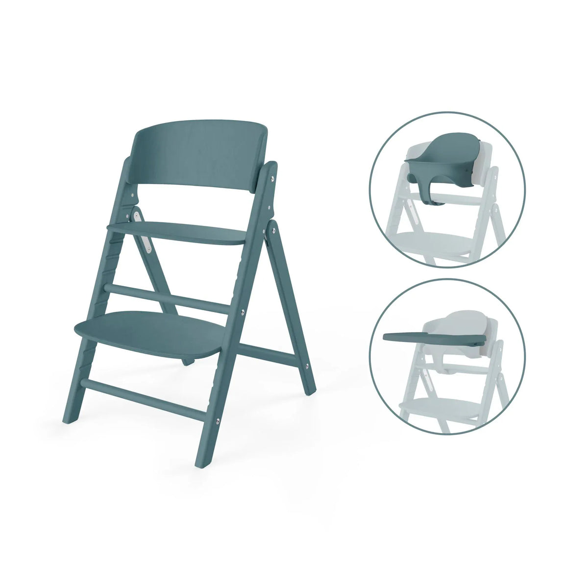 Cybex Sillas de comer Silla de comer evolutiva Click & Fold 3 en 1 BT Stone Blue- Cybex CBX524000833