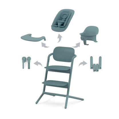 Cybex Sillas de comer Silla de Comer Evolutiva Lemo 4 en 1 Stone Blue - Cybex CBX521003199