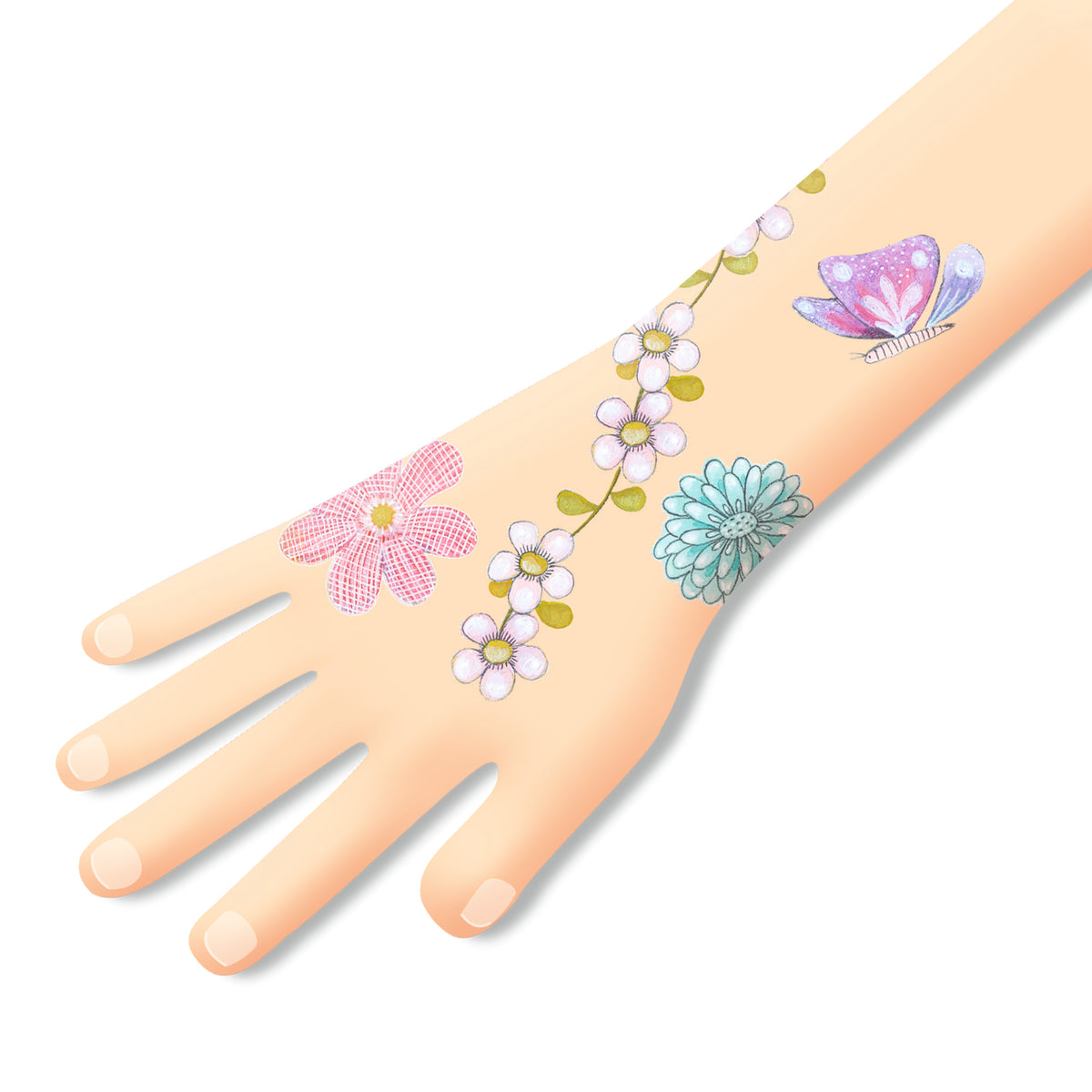 Design By Djeco Accesorios Tatuajes temporales Glittery - Design by Djeco DJ09585