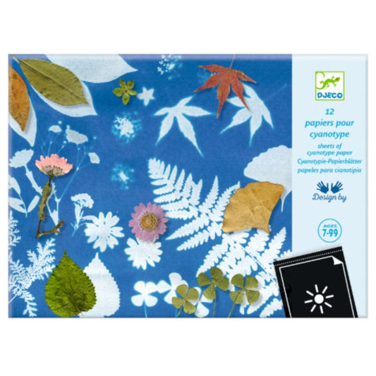 Design By Djeco Arte / Manualidades Cianotipo / Papel de repuesto x 12 u - Design by Djeco DJ09338