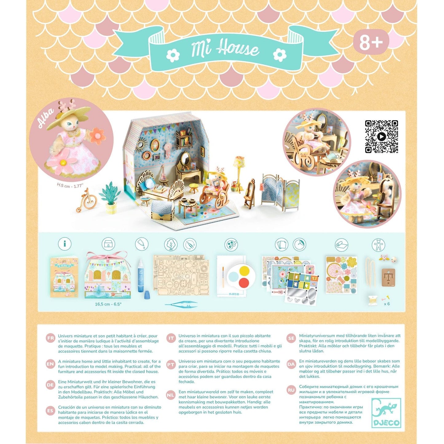 Design By Djeco Arte / Manualidades Kit Ármalo tú mismo - Mi casa Alba - Djeco DJ08030