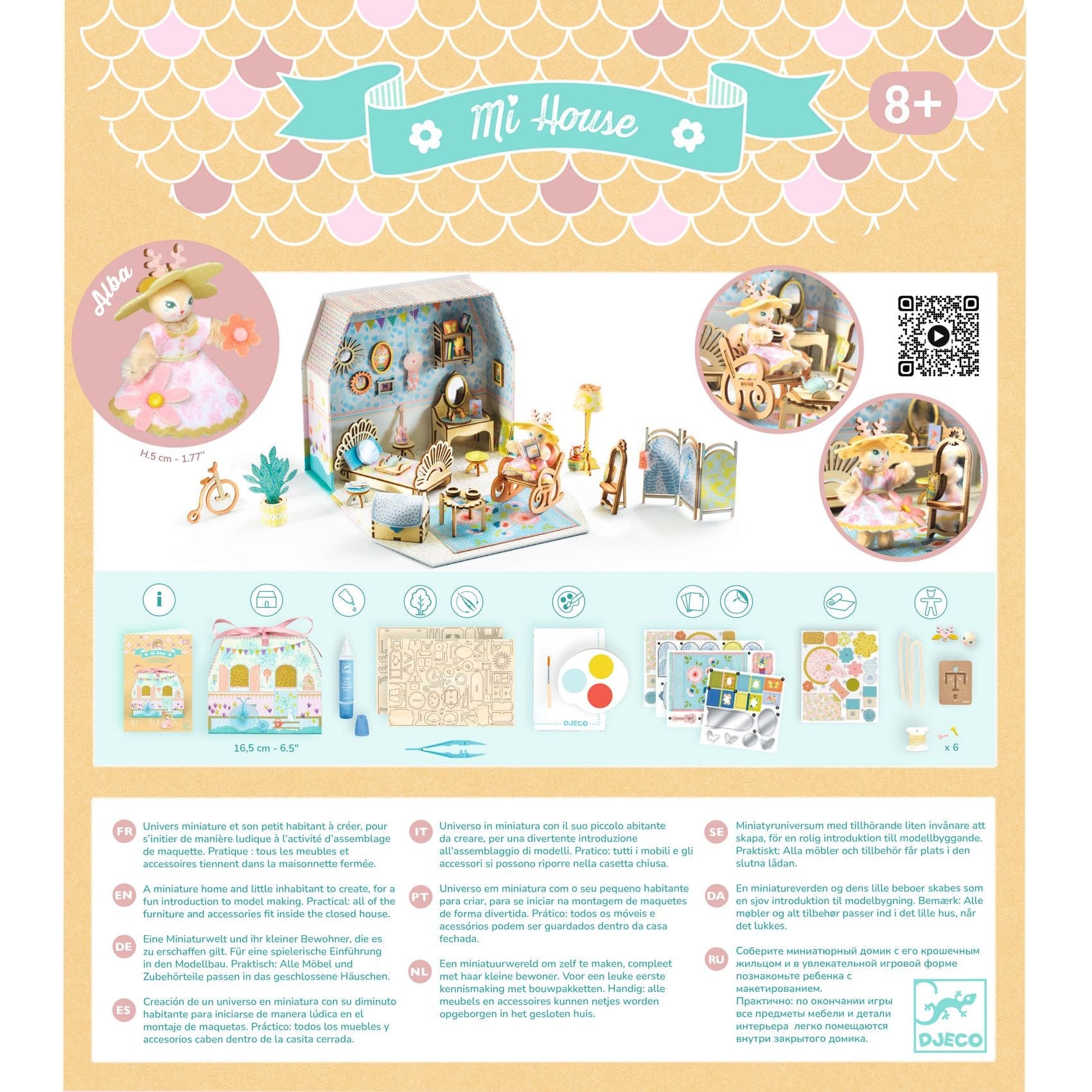 Design By Djeco Arte / Manualidades Kit Ármalo tú mismo - Mi casa Alba - Djeco DJ08030