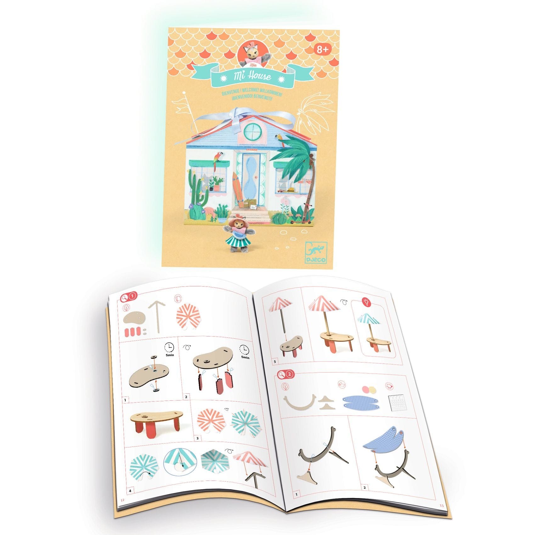 Design By Djeco Arte / Manualidades Kit Ármalo tú mismo - Mi casa Mía - Djeco DJ08034