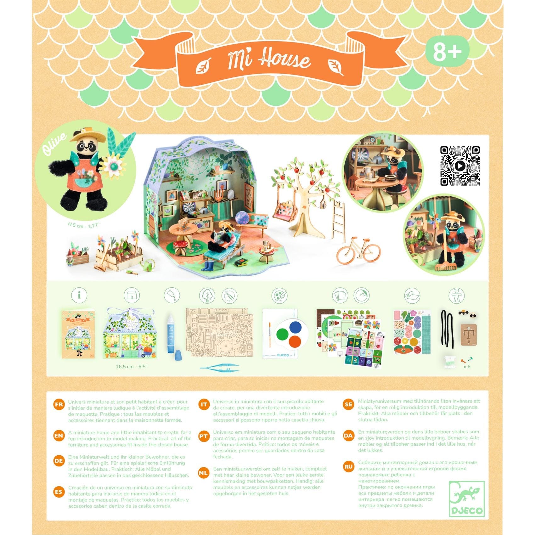 Design By Djeco Arte / Manualidades Kit Ármalo tú mismo - Mi casa Olivia - Djeco DJ08032