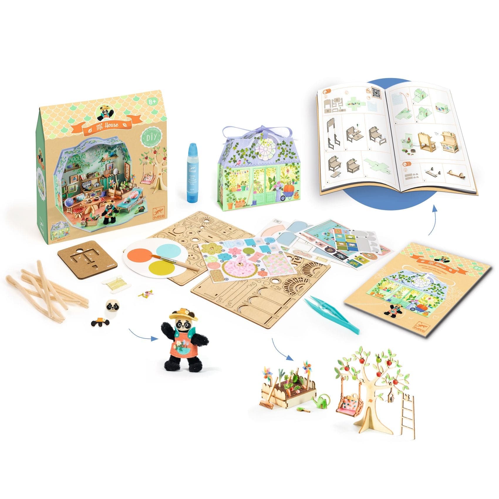 Design By Djeco Arte / Manualidades Kit Ármalo tú mismo - Mi casa Olivia - Djeco DJ08032
