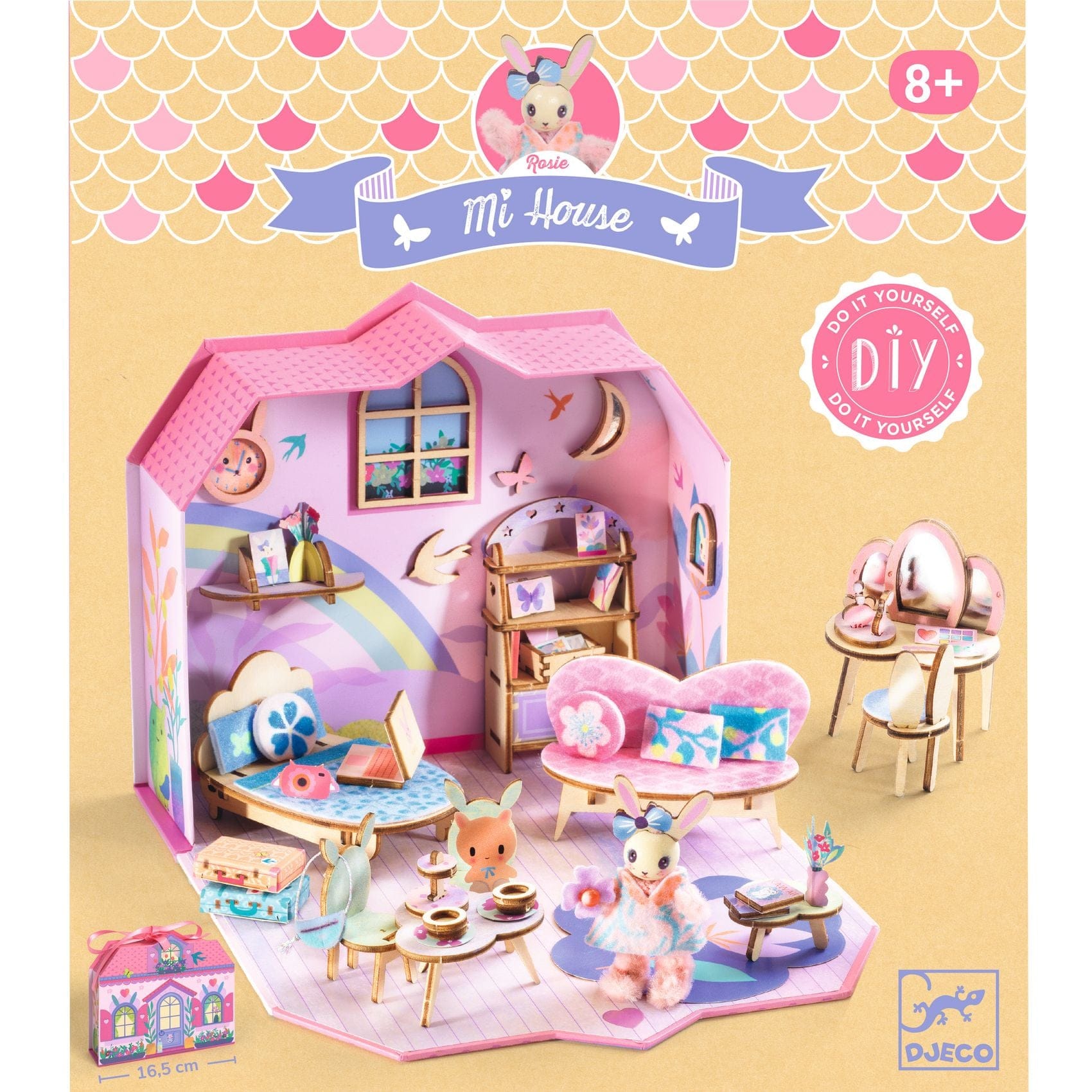 Design By Djeco Arte / Manualidades Kit Ármalo tú mismo - Mi casa Rosie - Djeco DJ08033