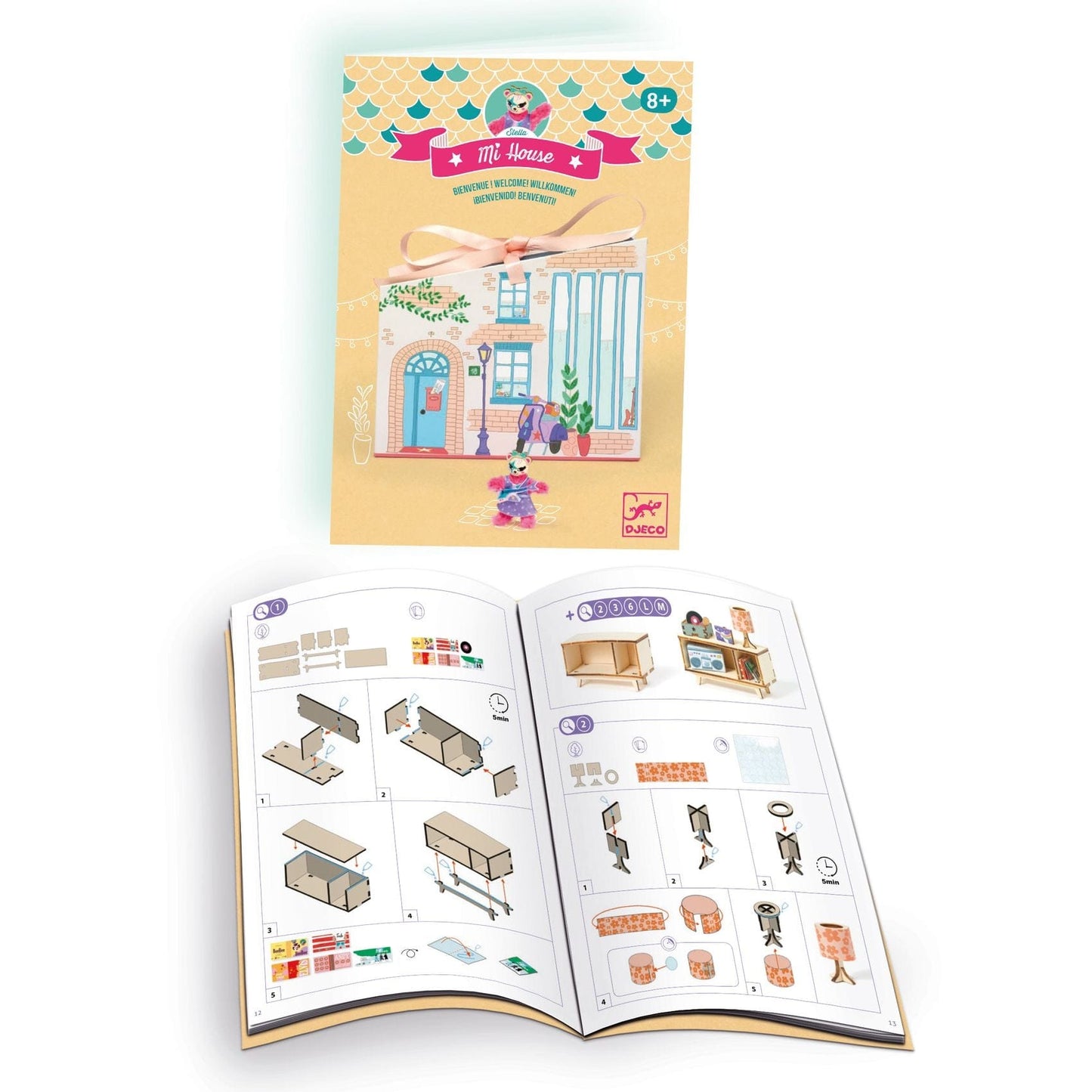 Design By Djeco Arte / Manualidades Kit Ármalo tú mismo - Mi casa Stella - Djeco DJ08031