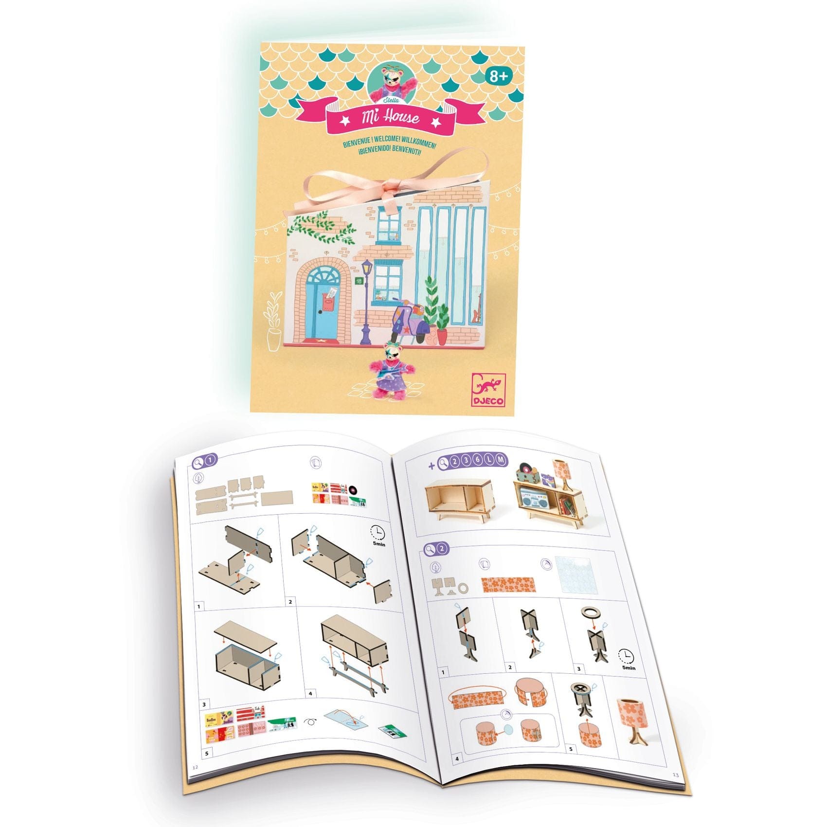 Design By Djeco Arte / Manualidades Kit Ármalo tú mismo - Mi casa Stella - Djeco DJ08031