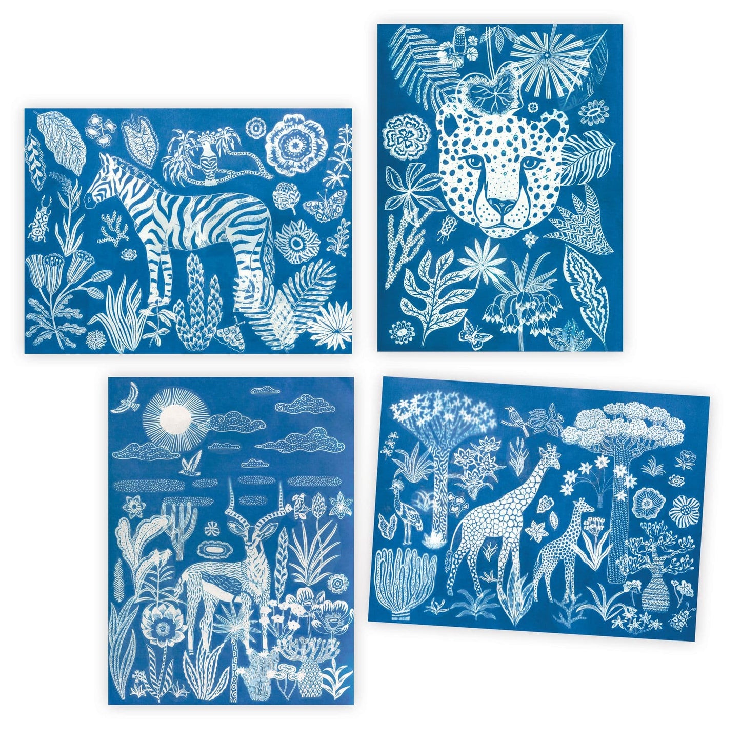 Design By Djeco Arte / Manualidades Kit Creativo Cyanotype Noche en la Sabana – Arte con Luz Design By Djeco DJ09343