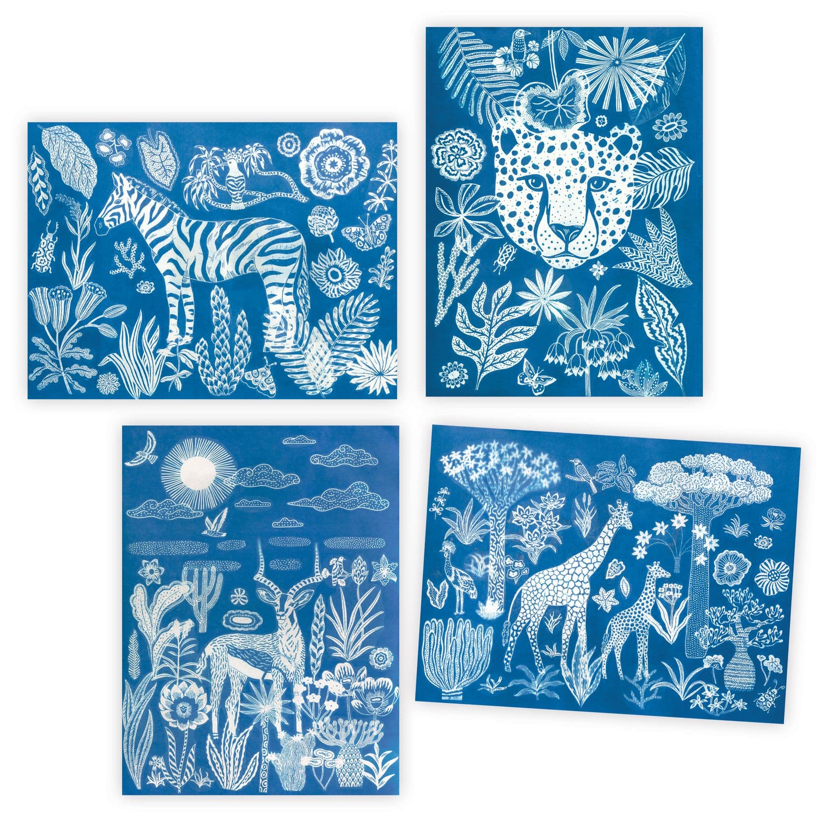 Design By Djeco Arte / Manualidades Kit Creativo Cyanotype Noche en la Sabana – Arte con Luz Design By Djeco DJ09343