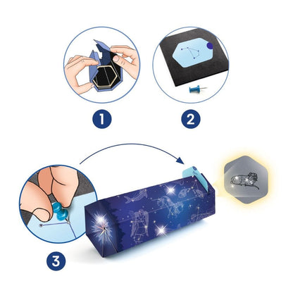Design By Djeco Arte / Manualidades Kit de manualidades: Crea tu proyector de Constelaciones - Djeco DJ07985