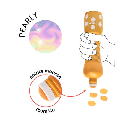 Design By Djeco Arte / Manualidades Marcadores de puntos grandes Nacarado - Design By Djeco DJ09058