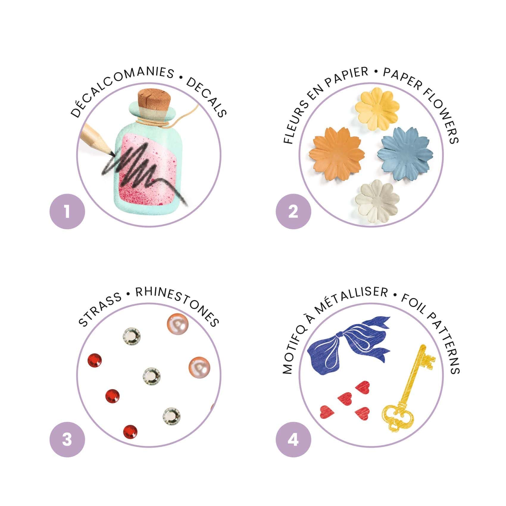 Design By Djeco Arte / Manualidades Set de manualidades En el País de las Maravillas - Design By Djeco DJ09428