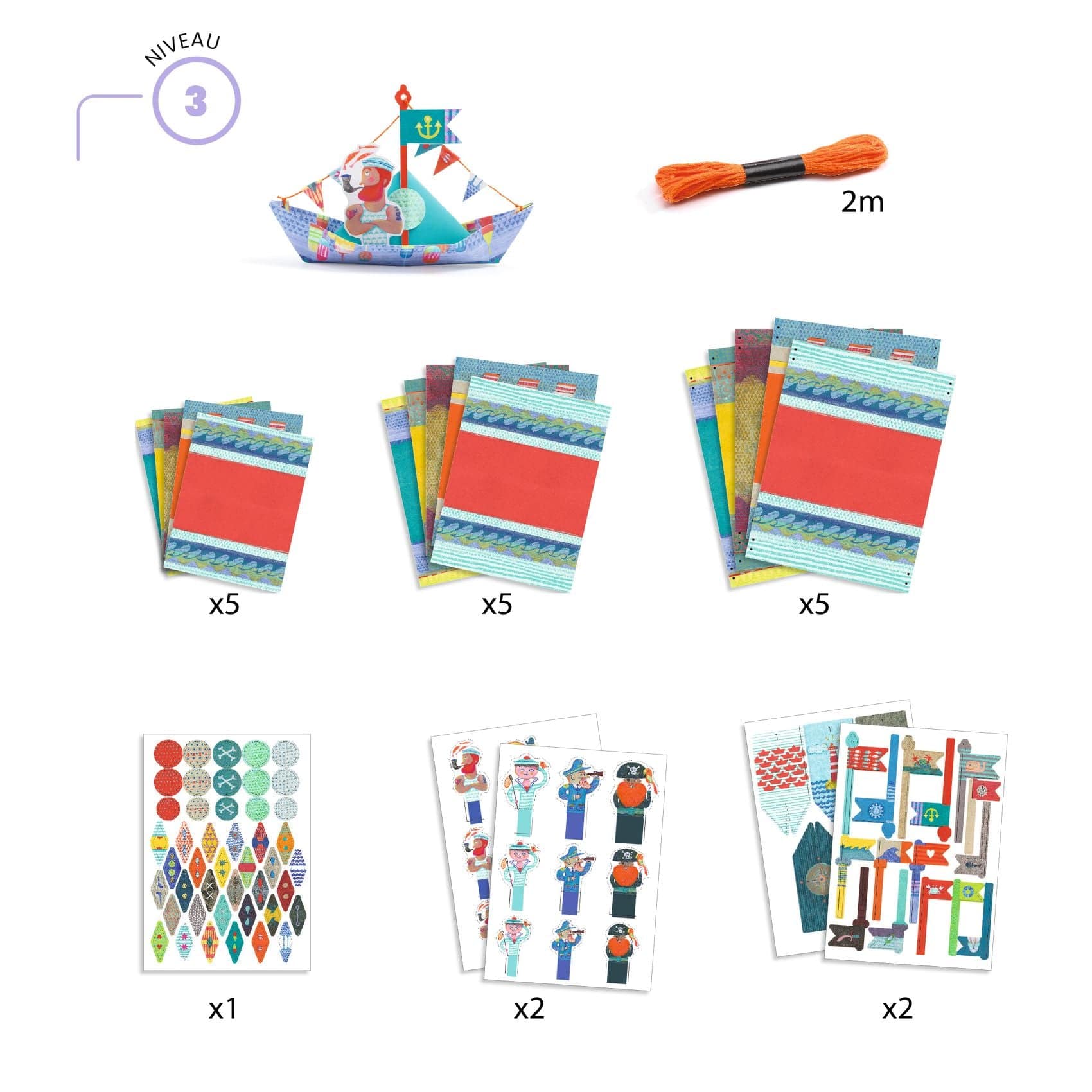 Design By Djeco Arte / Manualidades Set de Origami Barcos DJ08779