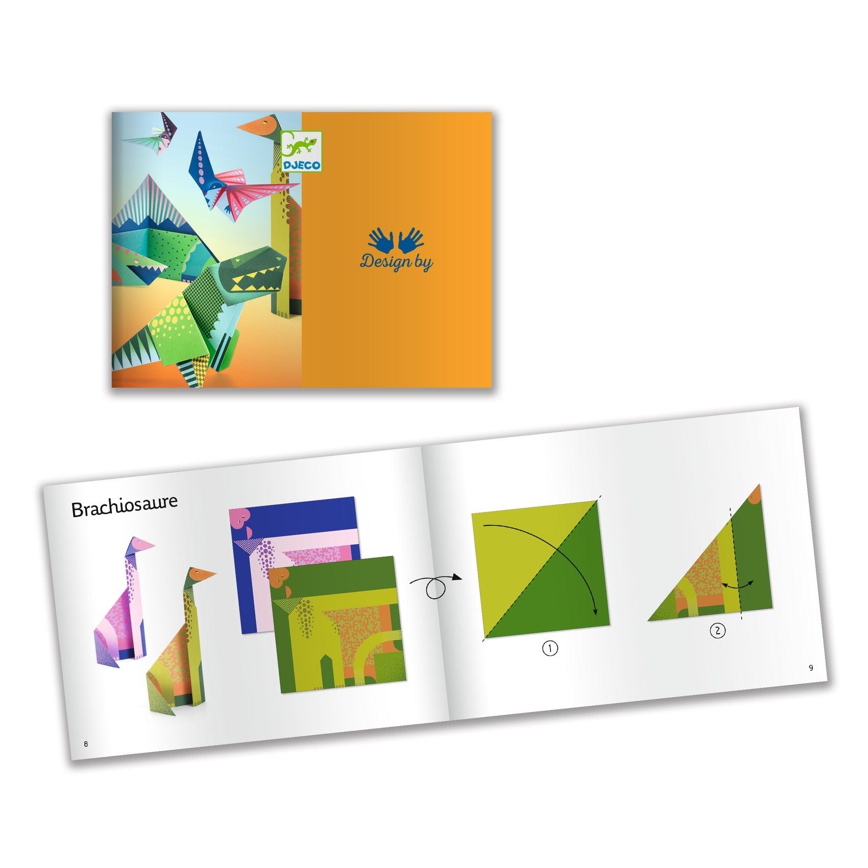 Design By Djeco Arte / Manualidades Set de Origami Dinosaurios DJ08758