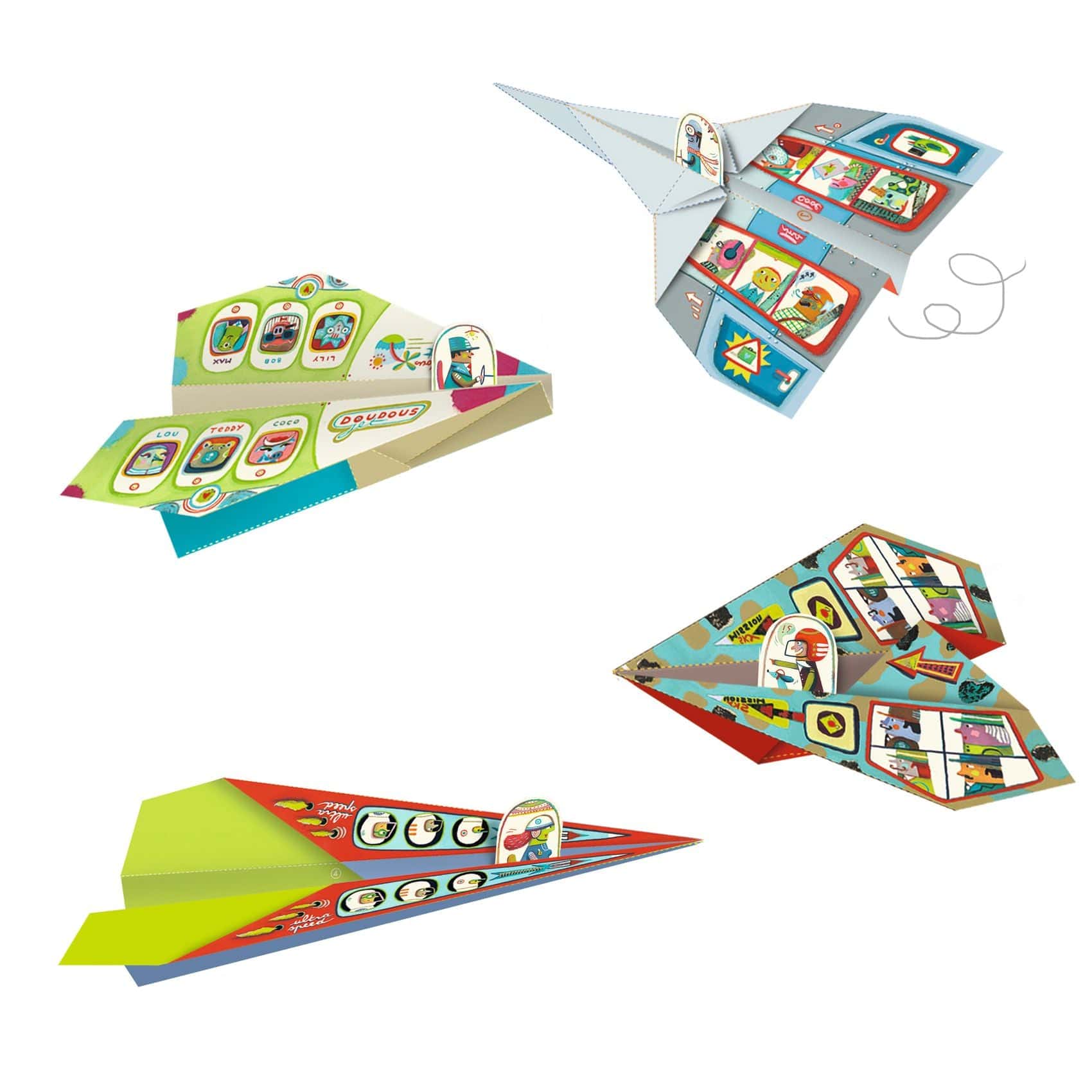 Design By Djeco Arte / Manualidades Set de Origami para niños de Aviones DJ08760