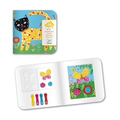 Design By Djeco Arte / Manualidades Set para colorear con marcadores de espuma - pequeños puntos DJ09887