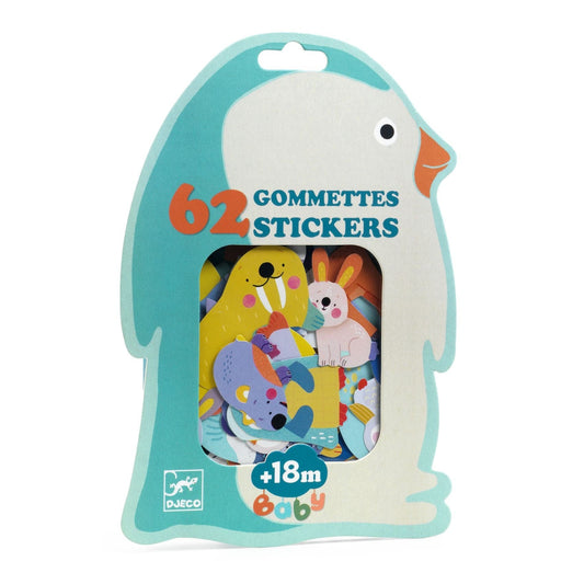 Design By Djeco Arte / Manualidades Stickers animales del campo de hielo DJ00054