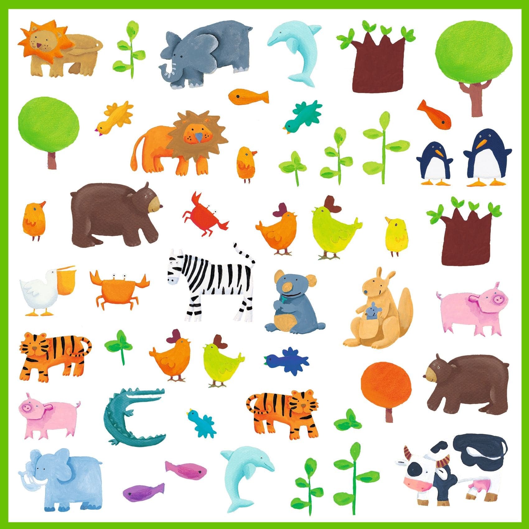 Design By Djeco Arte / Manualidades Stickers Animales - Design By Djeco DJ08841