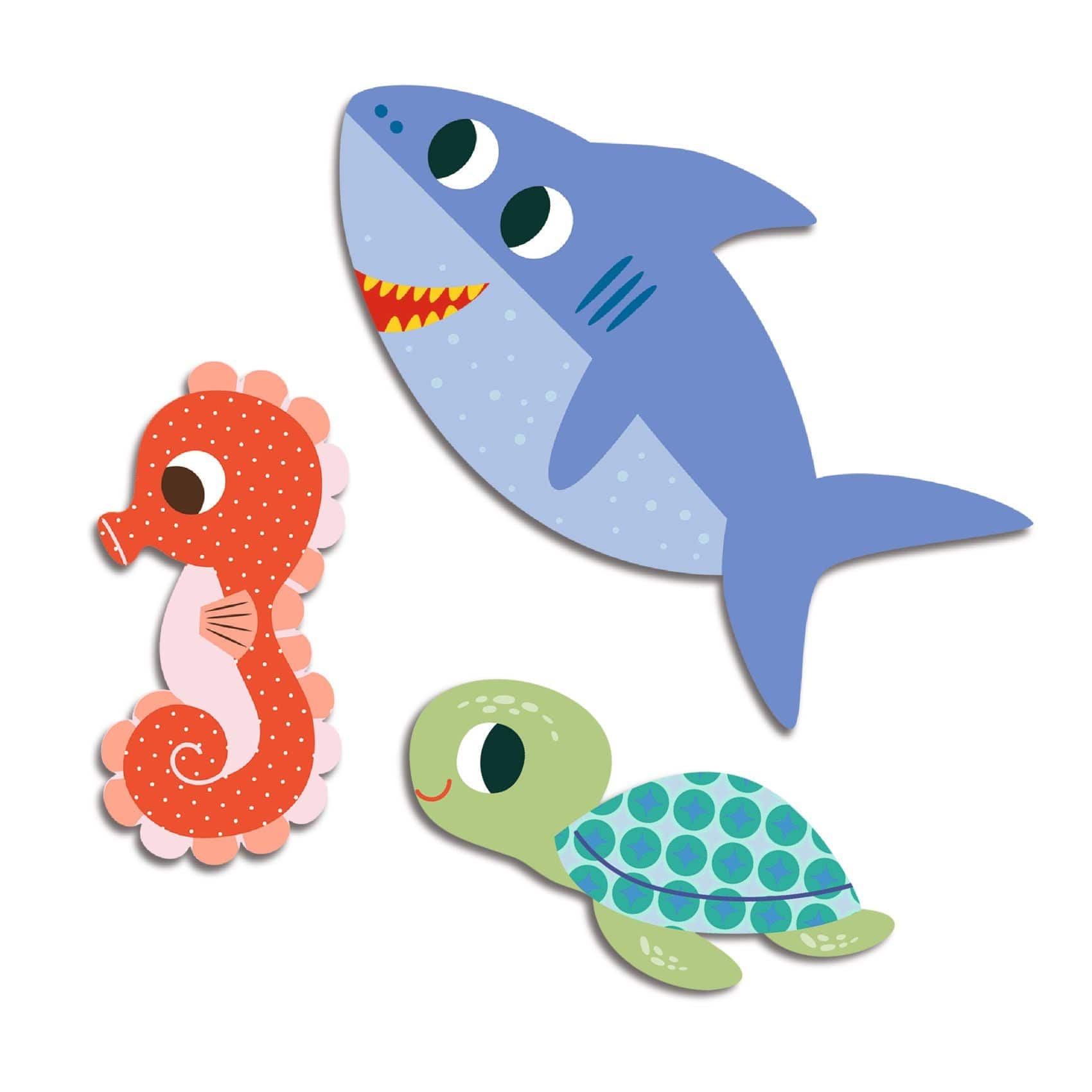 Design By Djeco Arte / Manualidades Stickers animales marinos DJ00057