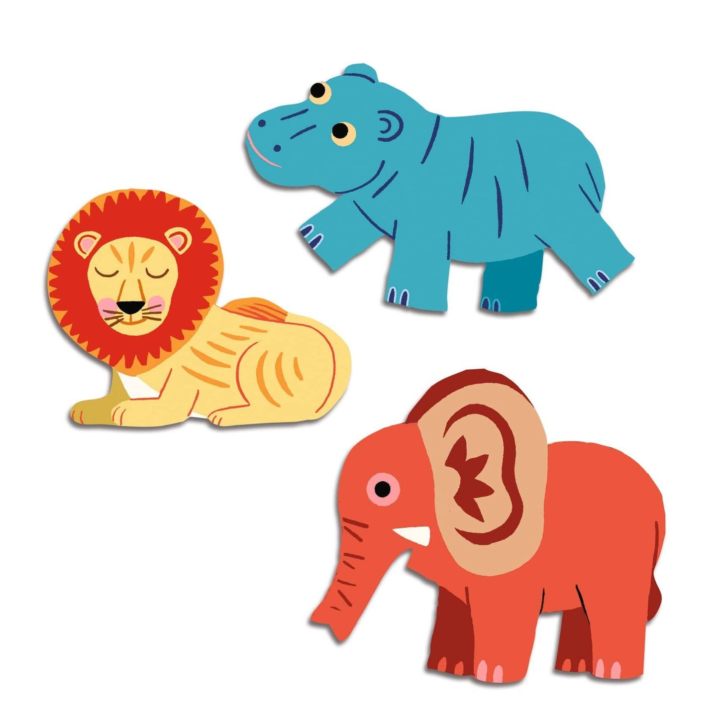 Design By Djeco Arte / Manualidades Stickers animales safari DJ00059