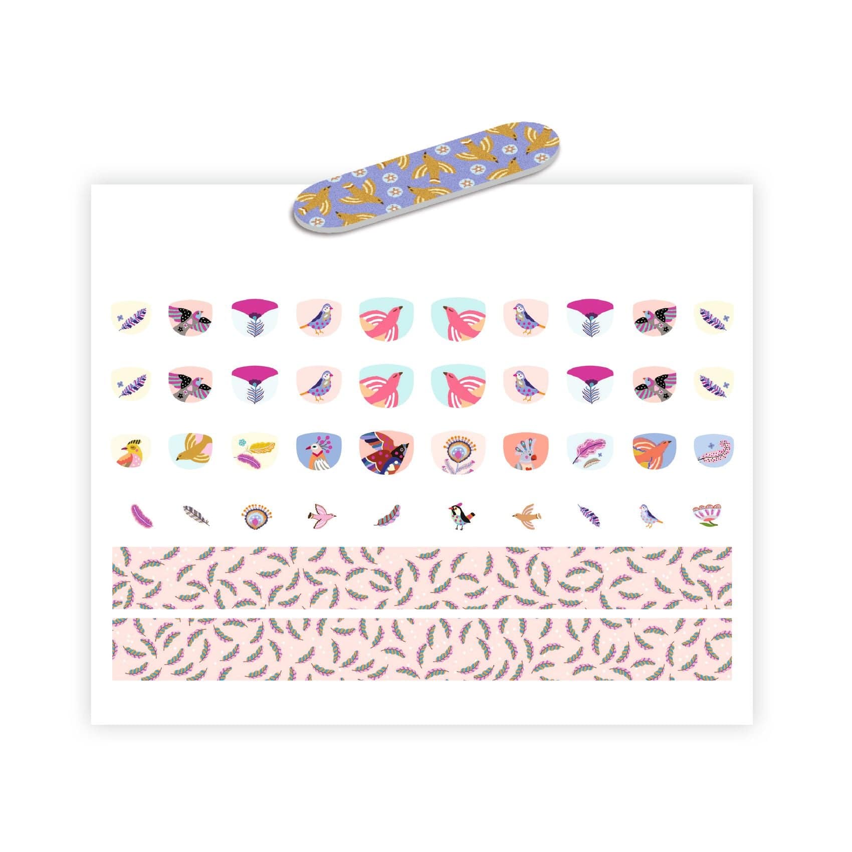 Design By Djeco Arte / Manualidades Stickers para uñas de plumas DJ09239