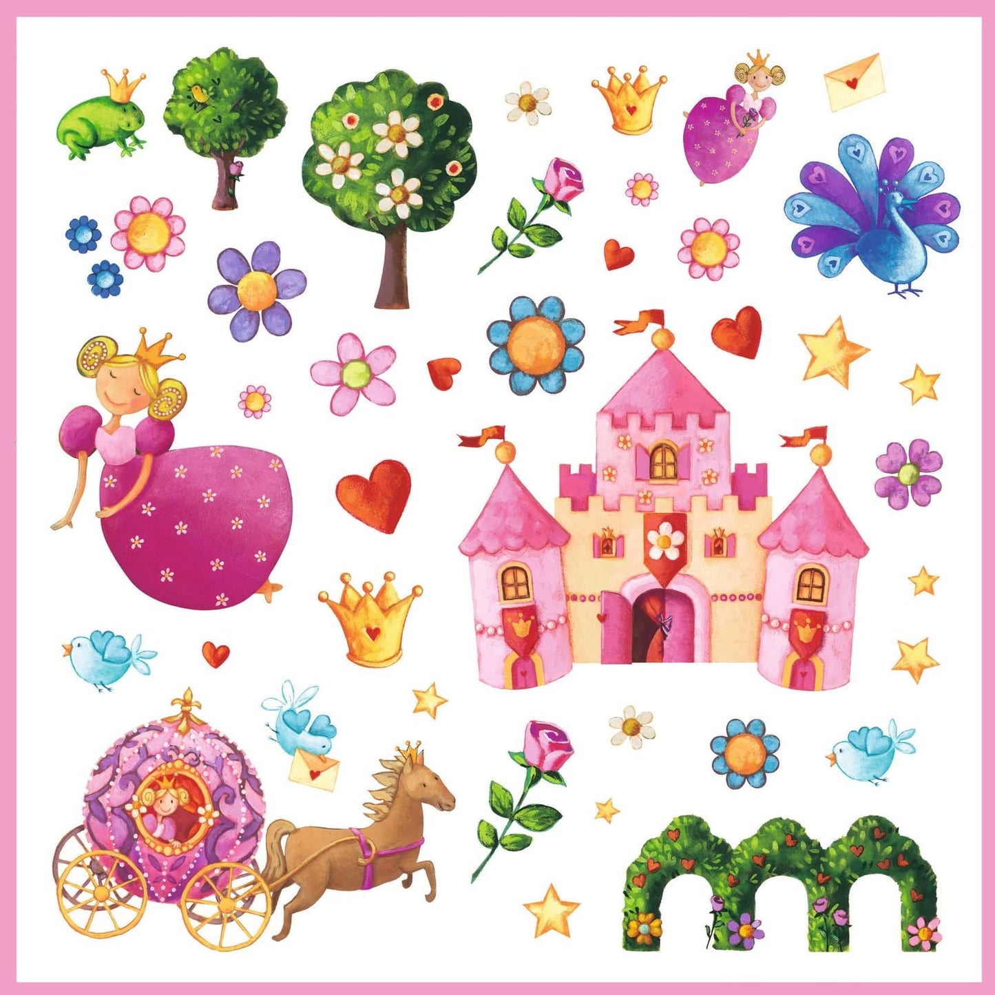 Design By Djeco Arte / Manualidades Stickers Princesas - Design By Djeco DJ08830