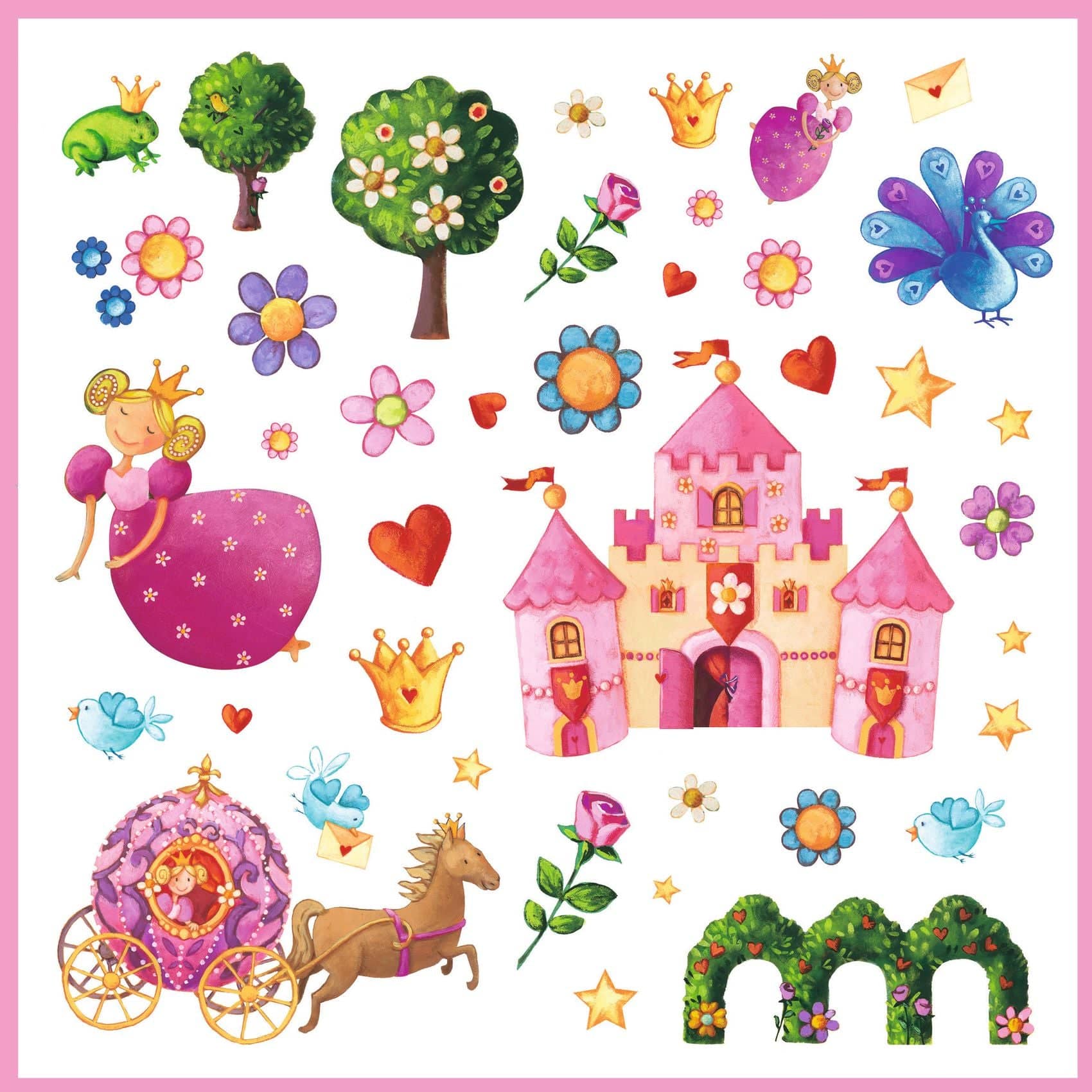 Design By Djeco Arte / Manualidades Stickers Princesas - Design By Djeco DJ08830