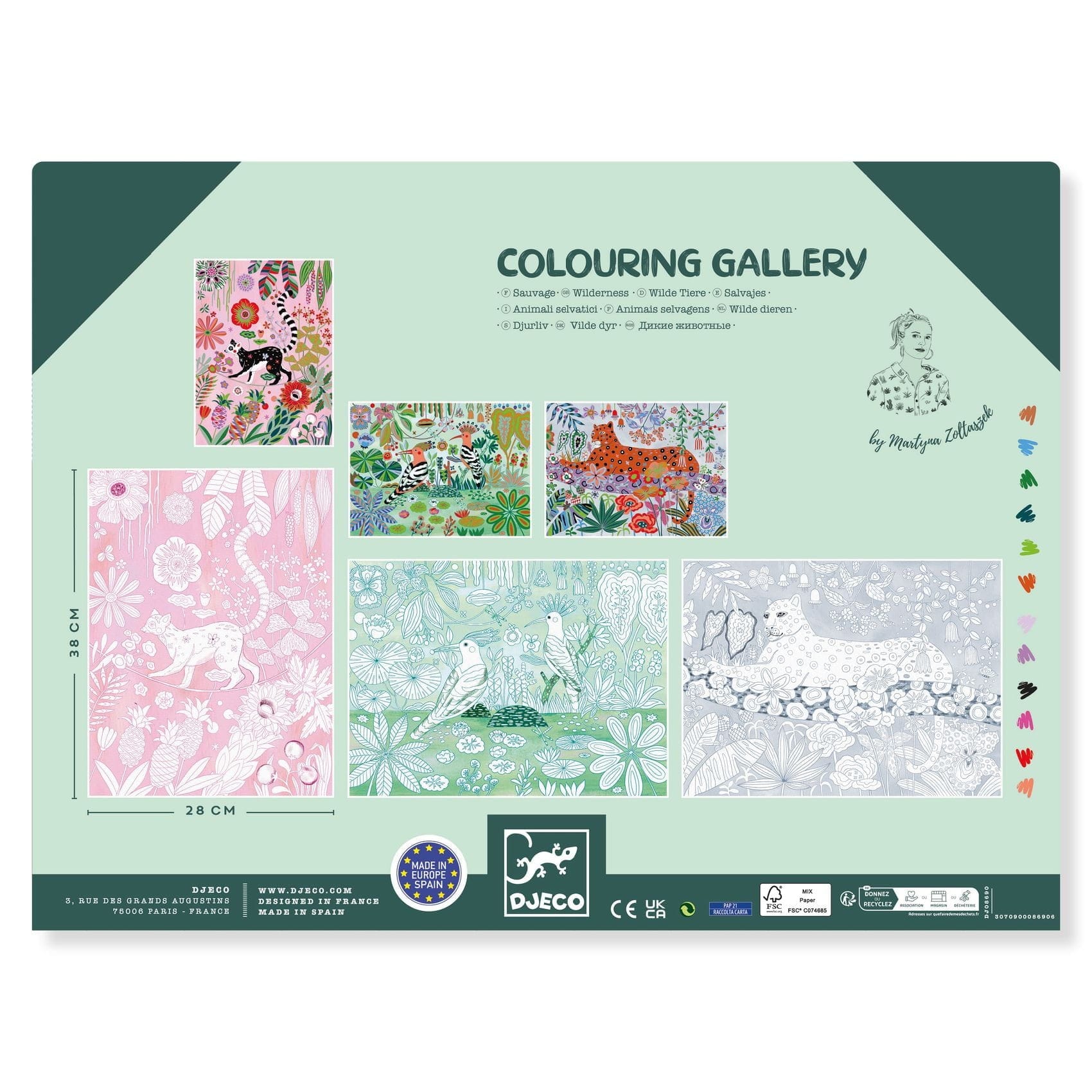 Design By Djeco Arte y Manualidades Dibujos para colorear Jungla