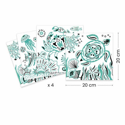Design By Djeco Arte y Manualidades Plantillas de Dibujo Bajo el Mar